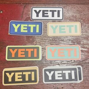 Yeti Multicolor Logo Sticker Collection